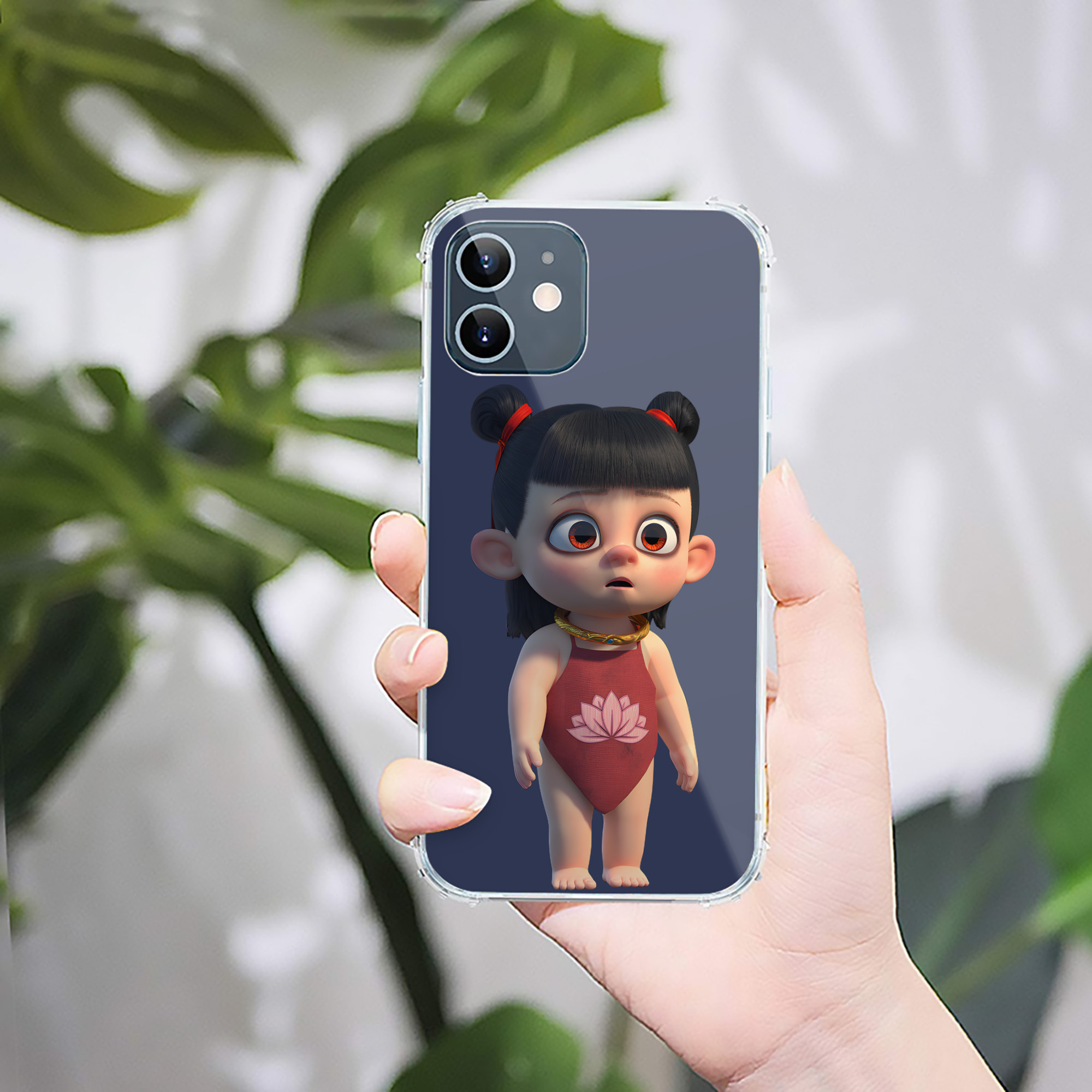 （画像用） Ne Zha 2 ナタ 魔童の大暴れ 【iPhone 12シリーズ対応】透明スマホケース（クリアソフトケース）